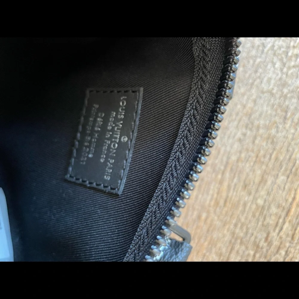 Louis Vuitton Damier NBA distorted keepall mini bag mens black leather tote
